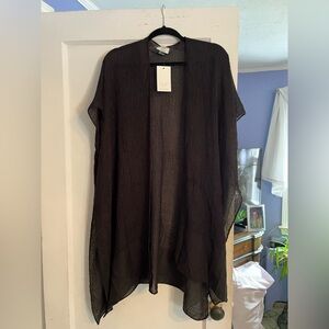 David & Young Black Mesh pool/beach coverup  one size fits all.  New w/tags $20